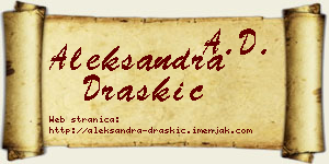 Aleksandra Draškić vizit kartica